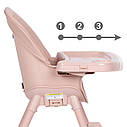 Стілець для годуваня Kidwell Eatan 4в1 Wood pink, фото 7