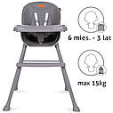Стілець для годуваня Kidwell Eatan 4в1 Wood Grey, фото 3