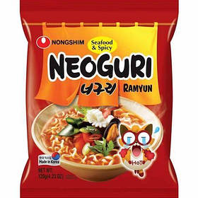 Локшина швидкого приготування Nongshim Neoguri Рамен гостра з морепродуктами 120 г
