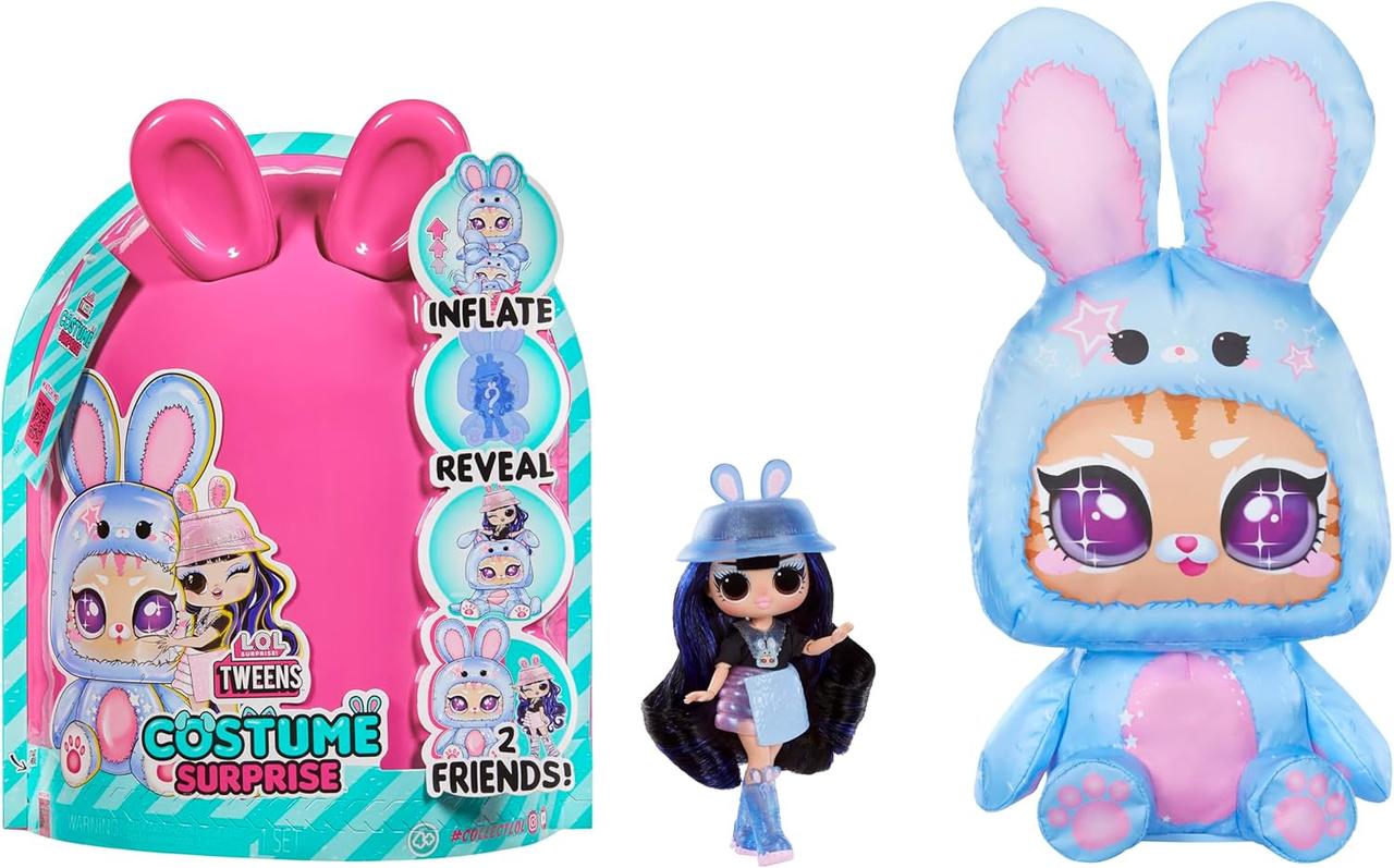 Лялька Лол Твінс Костюм кролика Айя Черрі LOL Surprise Tweens Costume Aya Cherry Blue Bunny, фото 1