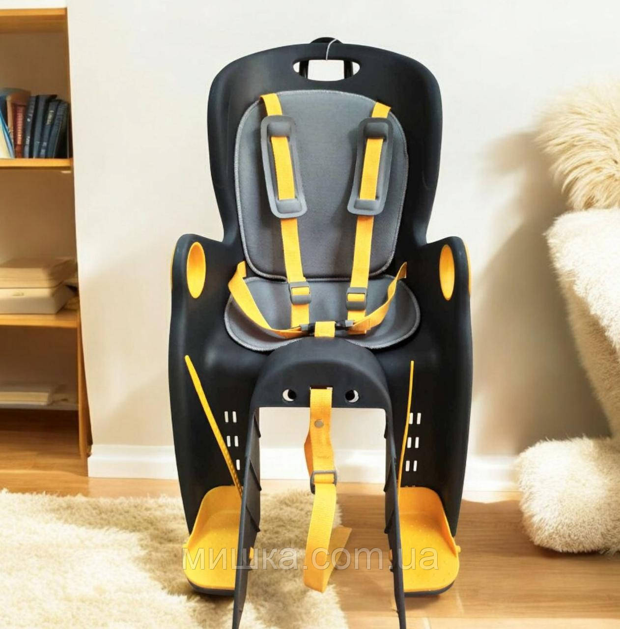 Дитяче велосипедне крісло TILLY Maxi T-831/1, 3-х точкові ремені, 12-22 кг, фото 1