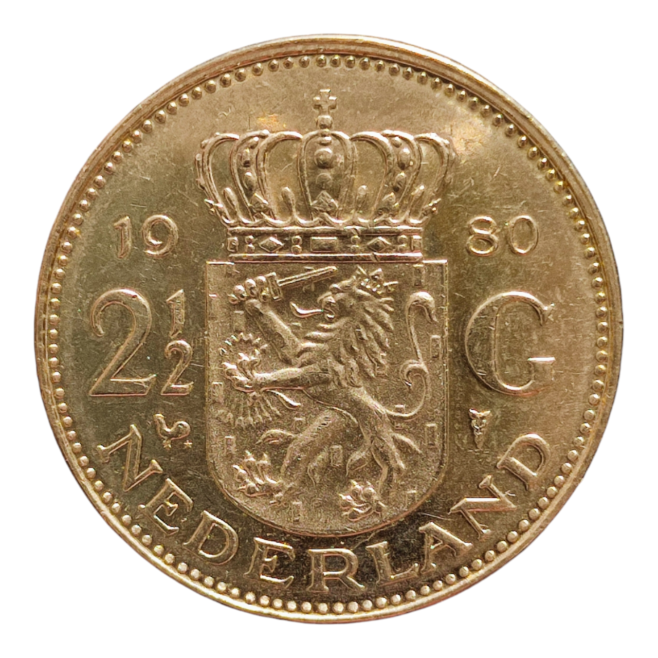 Нідерланди 2½ гульдена, 1980, фото 1