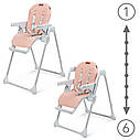 Стілець для годуваня Kidwell Beno pink, фото 3