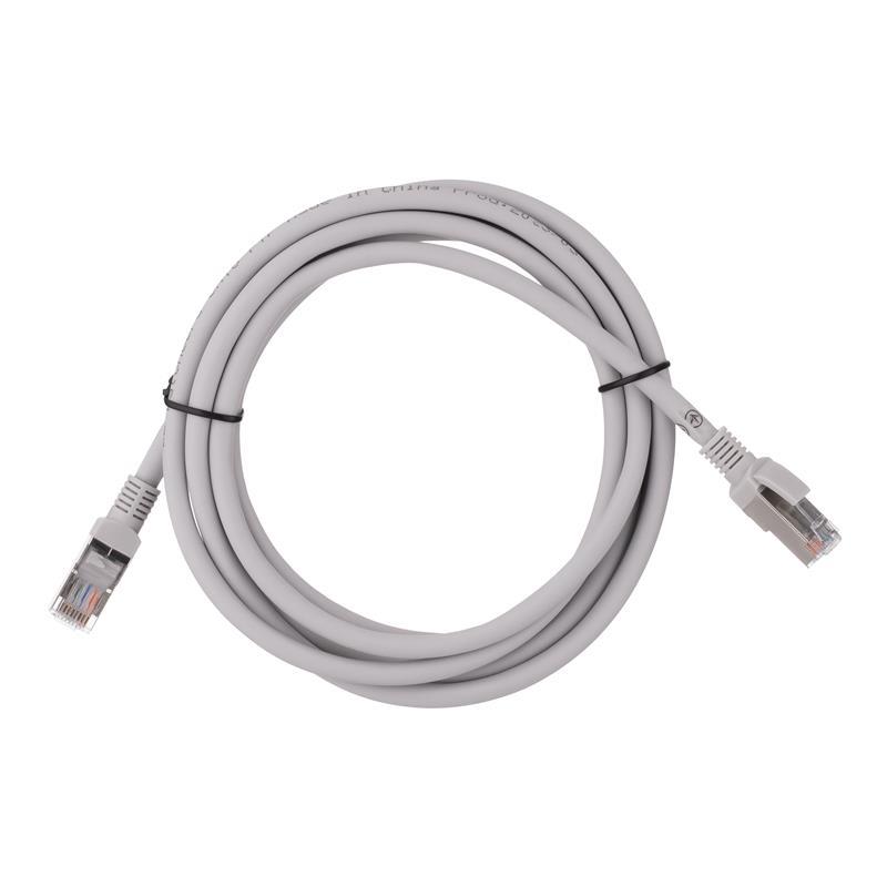 Патч-корд 2E САТ 6, FTP, 2м, 26AWG, RJ45, 7/0.16, Cu, LSZH, сірий, фото 1