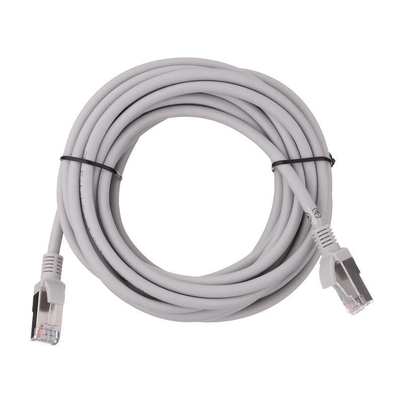 Патч-корд 2E САТ 5e, FTP, 5м, 26AWG, RJ45, 7/0.16, Cu, LSZH, сірий, фото 1