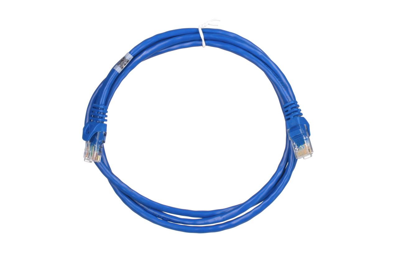 Патч-корд 2E САТ 5e, UTP, 1.50м, 26AWG, RJ45, 7/0.16, Cu, PVC, синій, фото 1