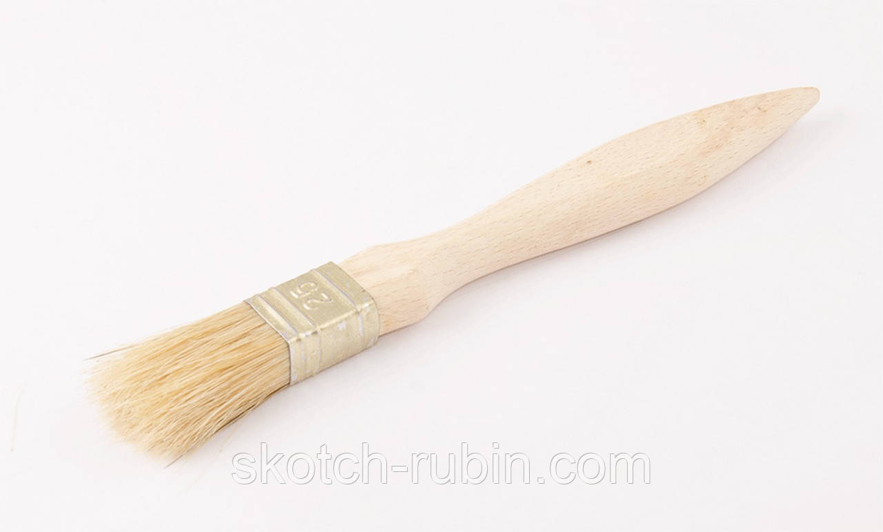 Пензель малярний флейцовий MASTERTOOL 25х14 мм 91-1025