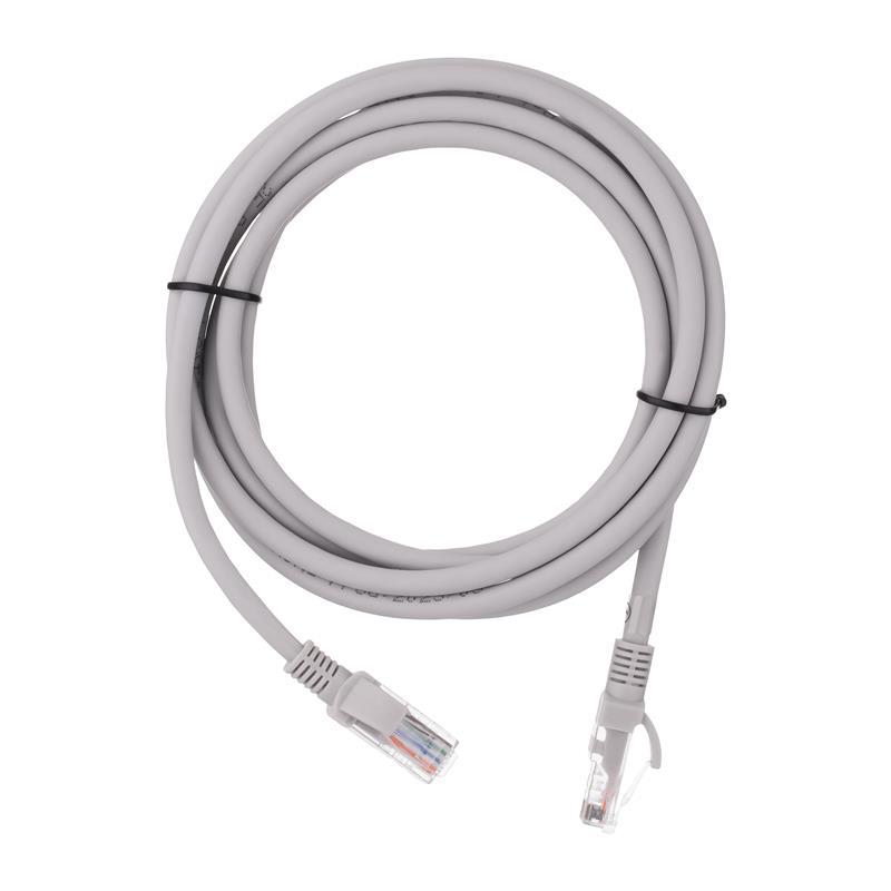 Патч-корд 2E САТ 6, UTP, 2м, 26AWG, RJ45, 7/0.16, Cu, LSZH, сірий, фото 1