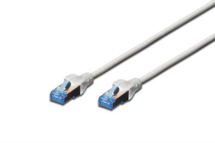 Патч-корд DIGITUS CAT 5e SF-UTP, 1м, AWG 26/7, Cu, PVC, сірий, фото 1