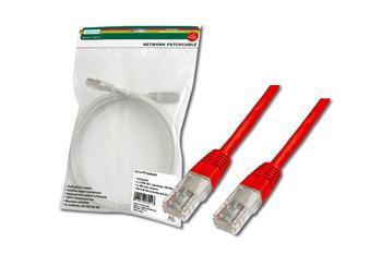 Патч-корд DIGITUS CAT 5e UTP, 2м, AWG 26/7, Cu, PVC, червоний, фото 1