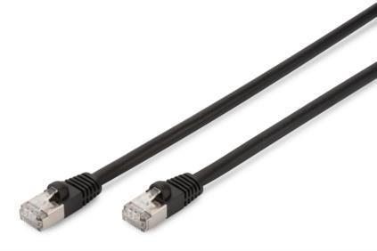 Патч-корд DIGITUS CAT 6 S-FTP, 5м, AWG 27/7, LSZH, зовнішній, чорний, фото 1