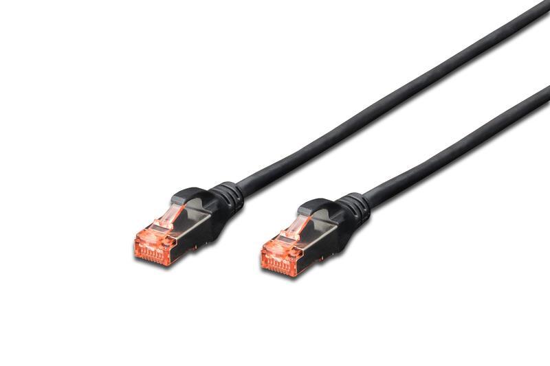 Патч-корд DIGITUS CAT 6 S-FTP, 2м, AWG 27/7, LSZH, чорний, фото 1