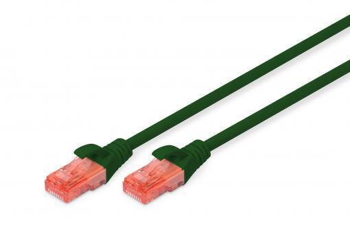 Патч-корд DIGITUS CAT 6 UTP, 10м, AWG 26/7, Cu, LSZH, зелений, фото 1