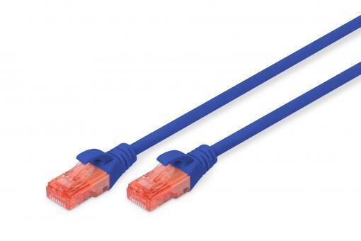 Патч-корд DIGITUS CAT 6 UTP, 10м, AWG 26/7, Cu, LSZH, синій, фото 1