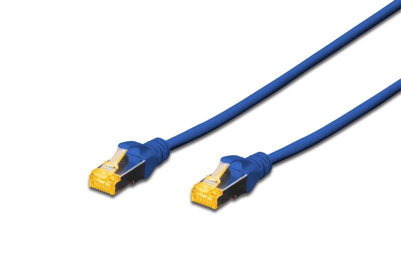 Патч-корд DIGITUS CAT 6a S-FTP, 0,5м, AWG 26/7, Cu, LSZH, синій, фото 1