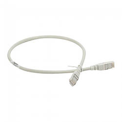 Патч-корд Legrand CAT 5e F-UTP, 0.5м, AWG 26, PVC, сірий