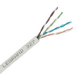 Кабель "вита пара" Legrand CAT 5e F-UTP, 305м, AWG 24/1, LCS2, LSZH, сірий, метр