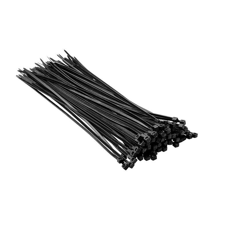 Хомут-стяжка Top Tools, 100шт, пластик, 2.5x200мм, чорний, фото 1