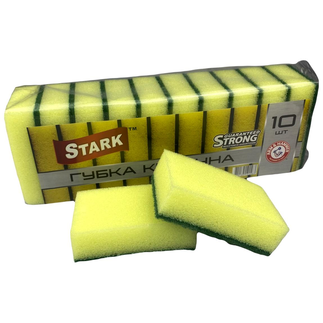 Губки кухонні STARK (10шт), Кухонна губка, Губка для посуду