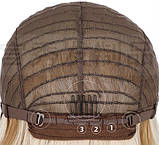 Перука густе пряме довге волосся Бургундія 75 см імітація шкіри голови, фото 3