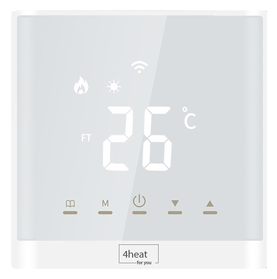 Сенсорний терморегулятор 4HEAT AE-667 Boiler | Для серійприводу/В підрозетник
