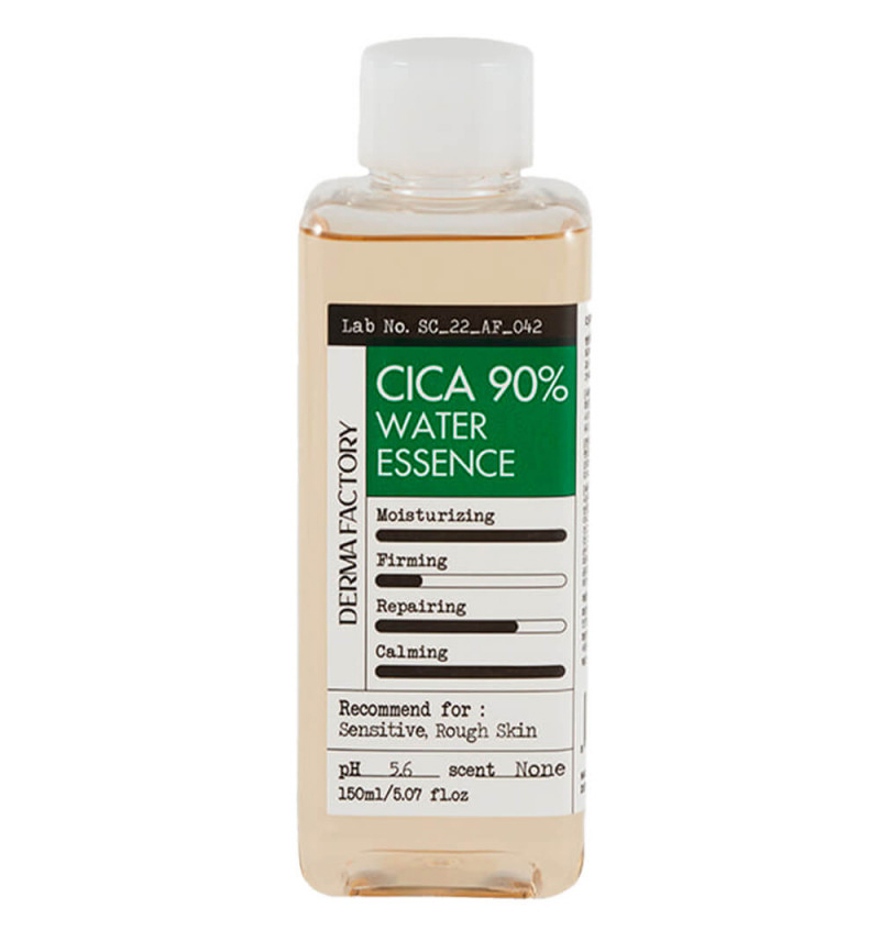 Освітлювальна есенція з ніацинамідом Derma Factory Cica 90% Water Essense 150 мл