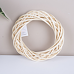 Вінок із лози вибілений Плетене коло 30 см (2203-7)