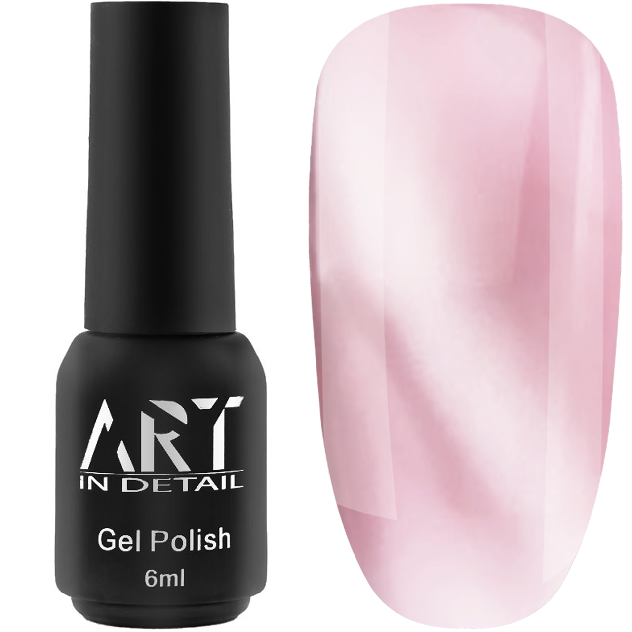 Гель-лак котяче око ART IN DETAIL Silk Cat №SC005, 6 мл попелястий рожевий