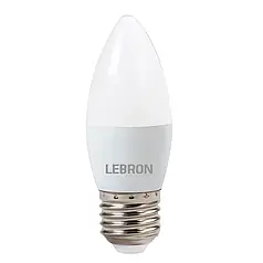 Світлодіодна LED лампа Lebron L-С37 6W Е27 6500K 11-13-51