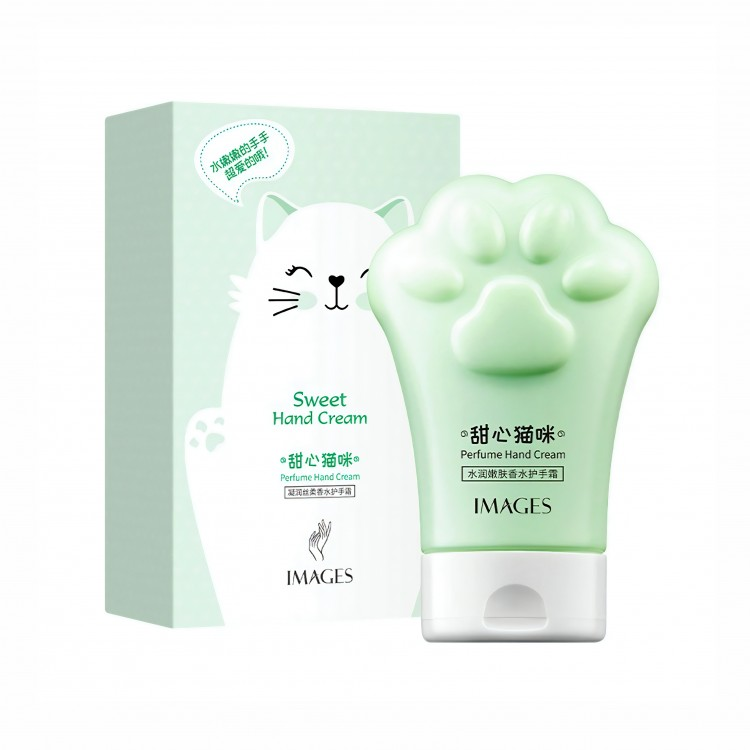 Парфумований крем для рук IMAGES Sweet Cat Green пом'якшувальний 80 г