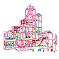 Ляльковий будиночок "Розкішна вілла", 6 поверхів, 465 елементів, меблі, ляльки, 556-95, фото 4