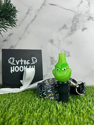 Індивідуальний мундштук "Grinch (Грінч)" від Vibe Hookah для кальяну, фото 2