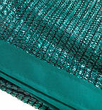 Сітка затінювальна 80% 5 м·6 м з люверсами, посилена для захисту рослин, навісу та альтанок від сонця, Україна, фото 10