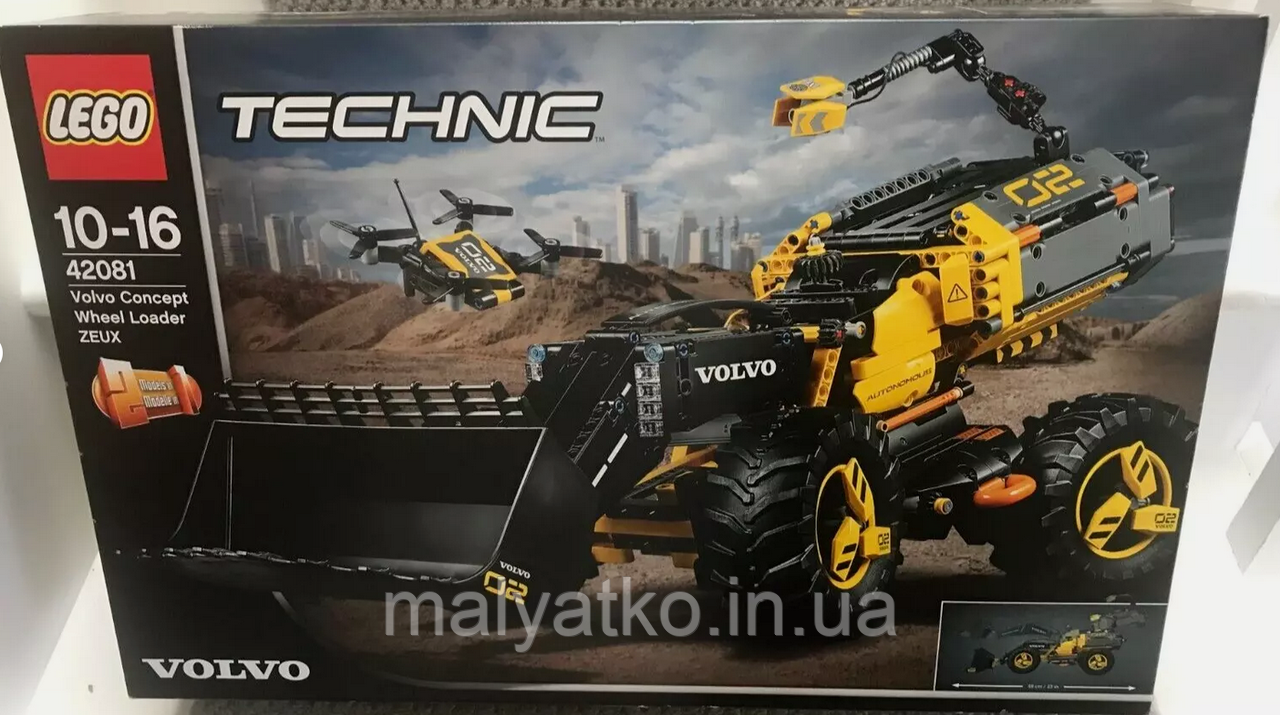 Лего Lego Technic 42081 колісний навантажувач VOLVO Concept Wheel Loader ZEUX, фото 1