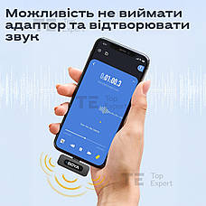 Мікрофон петличний бездротовий iPhone Boya BY-V2 V2.0 Lightning петличка для айфона телефону, фото 3