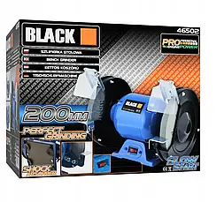 Точильний верстат Black 46502 (1700 Вт, 200 мм) – для професійної обробки інструментів, фото 6