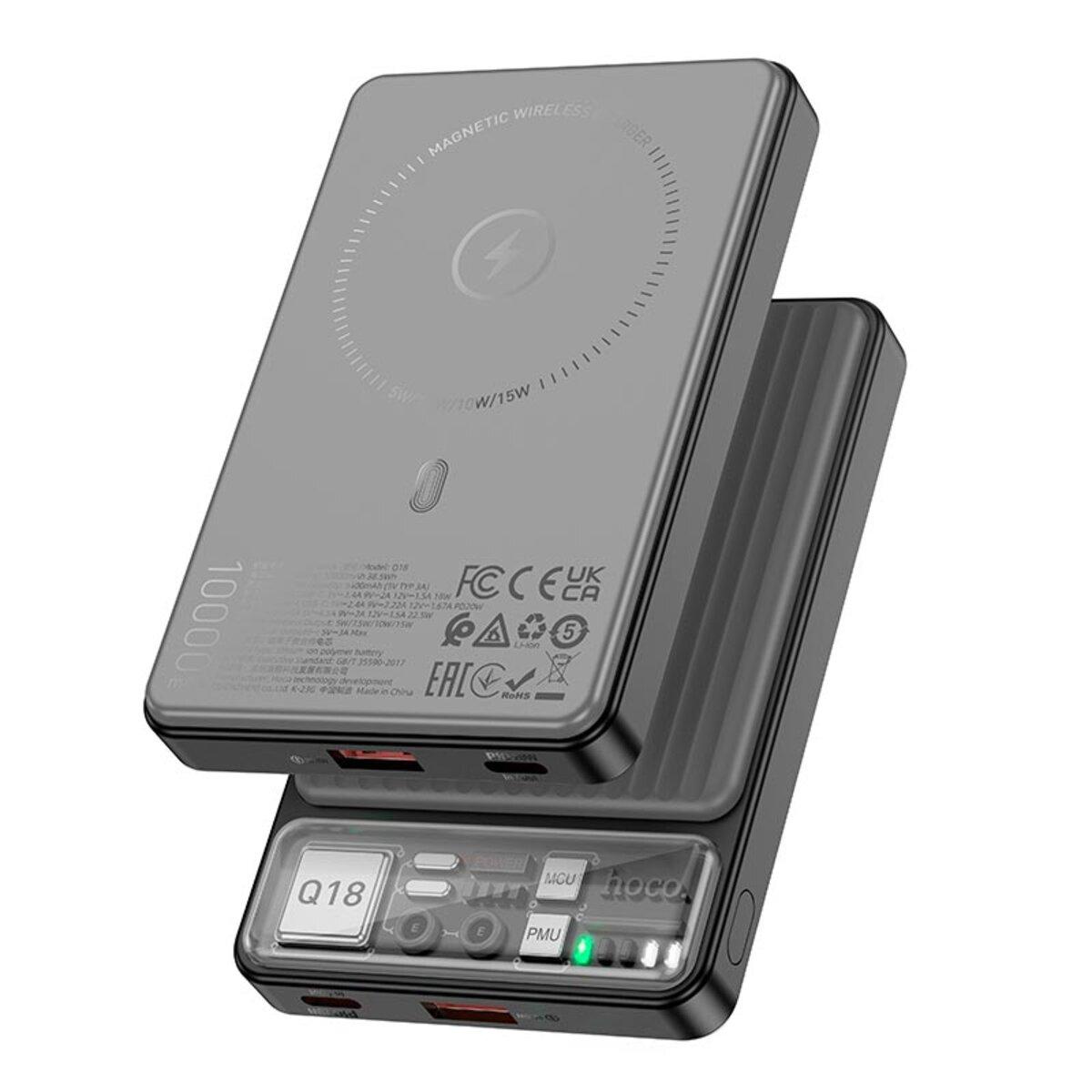 Зовнішній акумулятор HOCO Q18 Tourer 22.5W fully compatible power bank with magnetic fast charging(10000mAh)