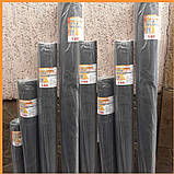 Москітна сітка 1.6х30 м (сіра) для вікон, балконів, альтанок, антимоскітна сітка Shadow, рулонні москітки, фото 6