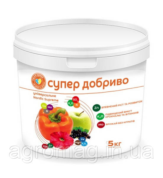 Добриво СУПЕР універсальне Nordic Supreme 5кг