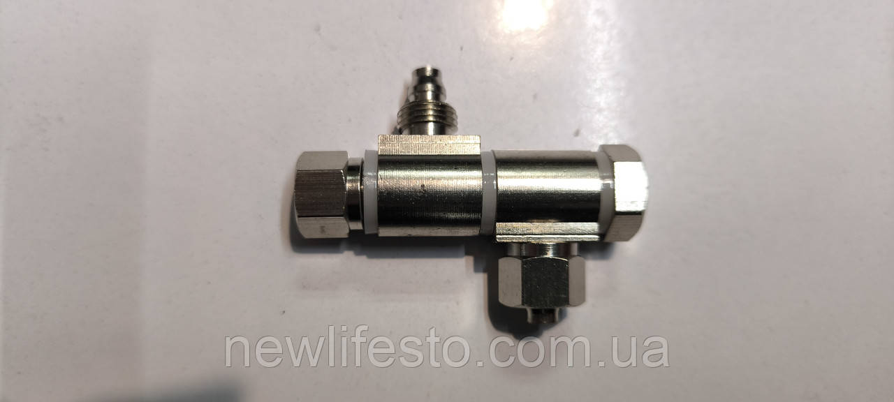 Подвійний штуцер під шланги підстільного циліндра, фото 1