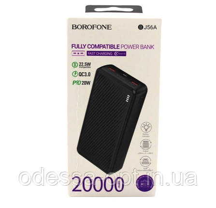 Зовнішній акумулятор Power Bank BOROFONE 20000MAH J56, фото 1