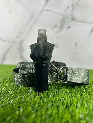 Індивідуальний мундштук "Tits Total Black" від Vibe Hookah для кальяну, фото 1