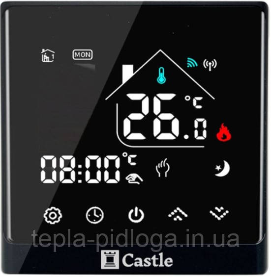 Терморегулятор программатор Castle AC8400H ЧОРНИЙ/ СРІБЛО