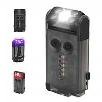 Ліхтар-брелок Boruit V30 повертається на 180° 900 Лм IP65 + Power Bank Чорний