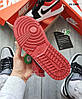 Чоловічі кросівки Nike Air Jordan 1 Low Black White Red Найк Джордан Лоу чорні з червоним, фото 8