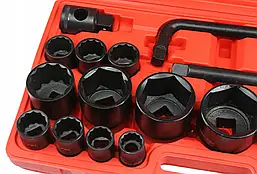 Набір торцевих ударних головок 3/4" (12 гр.) (17-55 мм) / 1" (6 гр.) (55-65 мм) Mar-pol, фото 4