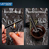Огниво для розведення вогню LETGOS Magnesium Ferro Rod Fire Starter (10х100 мм) магнієве туристичне, Black, фото 6
