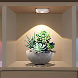 Мини світильник з датчиком руху NVC Lighting (3000К) компактний міні LED нічник на акумуляторі 400 мАч (3.7В), White, фото 8