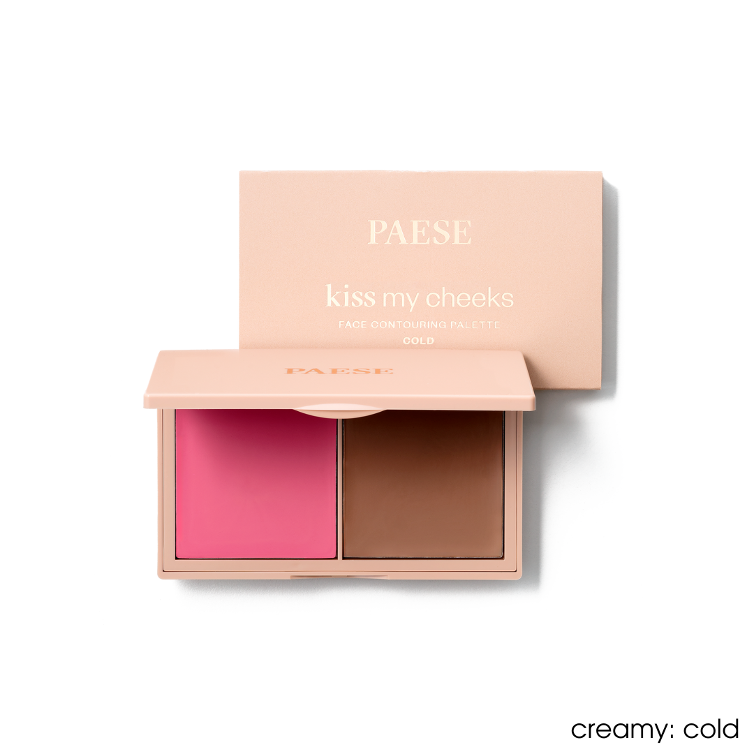Кремова Контурна палетка 2в1: Рум'яна та Бронзатор Kiss My Cheeks Paese 15g (cold)