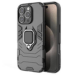 Чохол бампер Primolux Ring Armor для Apple iPhone 16 Pro - Black